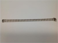 7" 18k white gold triple strand Diamond Bracelet