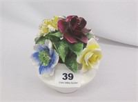 Crown Royal China Flowers in Vase ENGLAND