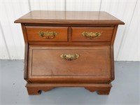 Early American Drop Front Lamp Table Night Stand