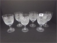 Thomas Webb Wellington Crystal  Water Goblets