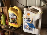 2 jugs Rotella 15-40, 1-1/2 jugs antifreeze