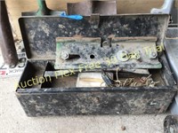 JD tracror tool box w contents