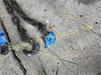 3/8 log chain-- 12' long 2 hooks