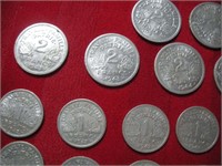 WWII Era French Aluminum Coins