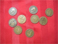 1900 - 1930's Great Britian Half Pennies