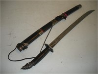 Vintage Sword W/Sheath   22 Inch Blade