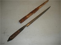 Vintage Sword W/Sheath   12 Inches Long