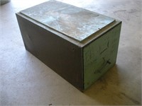 Metal 1 Drawer Metal Cabinet  26x14x14 Inches