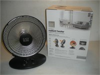 Oscillating Radiant Electric Heater  19 Inches