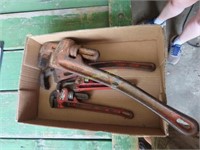 Ridgid pipe wrench and other wrenches