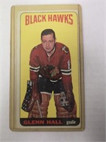 GLENN HALL 1964-65 TOPPS TALLBOY HOCKEY CARD