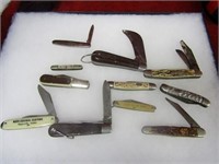 (11) Vintage pocket knives.