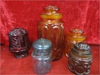 (5)Glass canisters.