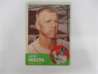 1963 Topps Baseball Whitey Herzog #302