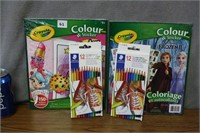 Coloring book/ Pencils  lot