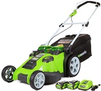 Greenworks 40V 20In Cordless Twin Force Lawn Mower