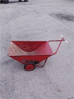 Vintage red garden cart.