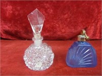 (2)Vintage perfume bottles.