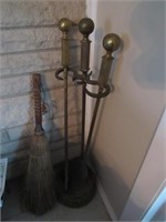 fireplace tools,screen & hatchet