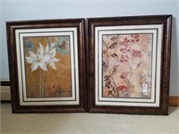 Pair of floral prints