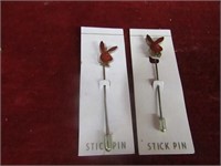 (2)Vintage Playboy Club Stick pins.