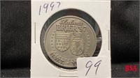 1997 Brier token, NWT/Yukon