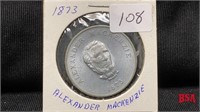 1873 Alexander McKenzie token