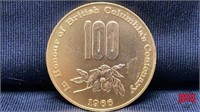 1966, 100 year British Columbia token