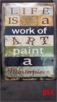 Paint A Masterpiece, Tin Sign