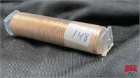 Mint roll of 1 cent Canadian coins, 2011