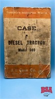 Case model 500 D. tractor operators manual