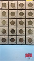 sheet of Canadian 50 cent coins