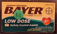 NEW OTC Bayer Low Dose Safety Coated Aspirin