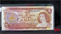 1974 Bank of Canada, $2 bill