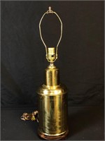 Gold Plated Lamp by Leviton with Engravings
