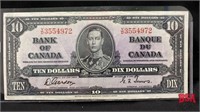 1937 Bank of Canada $10 bill
