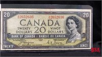 1954 Bank of Canada, $20 bill (Devils face)