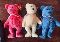 Lot of 3 Vintage TY Beanie Bears