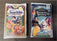 2 Walt Disney VHS Snow White & Sleeping Beauty