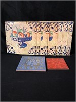 Ceramic Trivets and Assorted Placemats