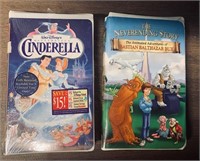 2 Classic VHS Cinderella & The Neverending Story