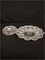 Decorative Glass Bowl and Plate