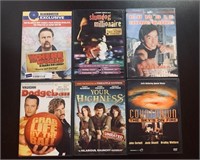 6 Movie DVDs