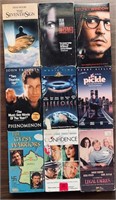 Lot of Nine VHS Movies