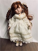 16" porcelain doll no stand