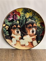 Puppies and Posies Collector's Plate