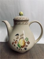 Staffordshire Old Granite Hand Painted Tea Pot