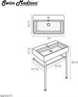 Swiss Madison 24" Console Sink