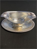Double sided Gravy Bowl with underplate attached