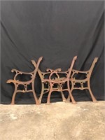 Iron Bench Supports for Wooden Bench